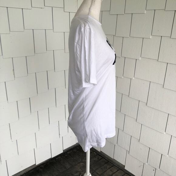 Kid Dangerous Women's White/Black "Rosé All Day" Crew Neck Graphic Tee sz M - Picture 7 of 7